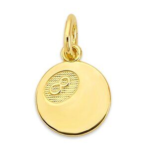 Solid 10k Gold 8-Ball Charm - Billiard Charm Good Luck Jewelry
